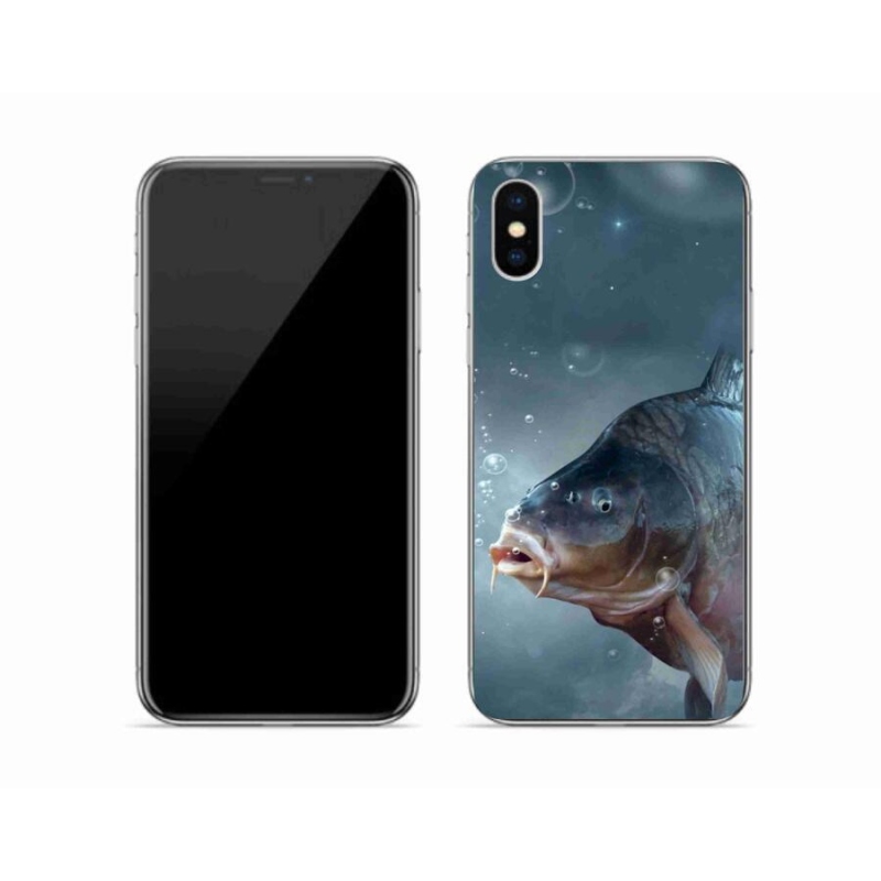 Gél borítás mmCase iPhone X készülékhez - ponty és buborékok