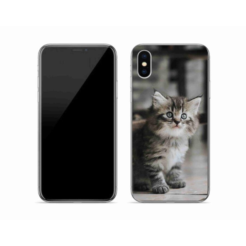 Gél borítás mmCase iPhone X készülékhez - cica