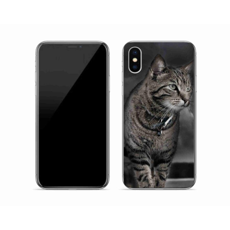 Zselés borítás mmCase iPhone X készülékhez - macska