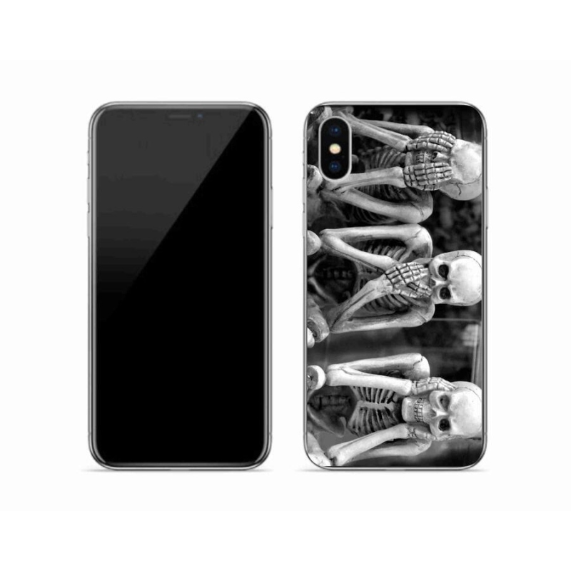 Gél borítás mmCase iPhone X készülékhez - csontvázak