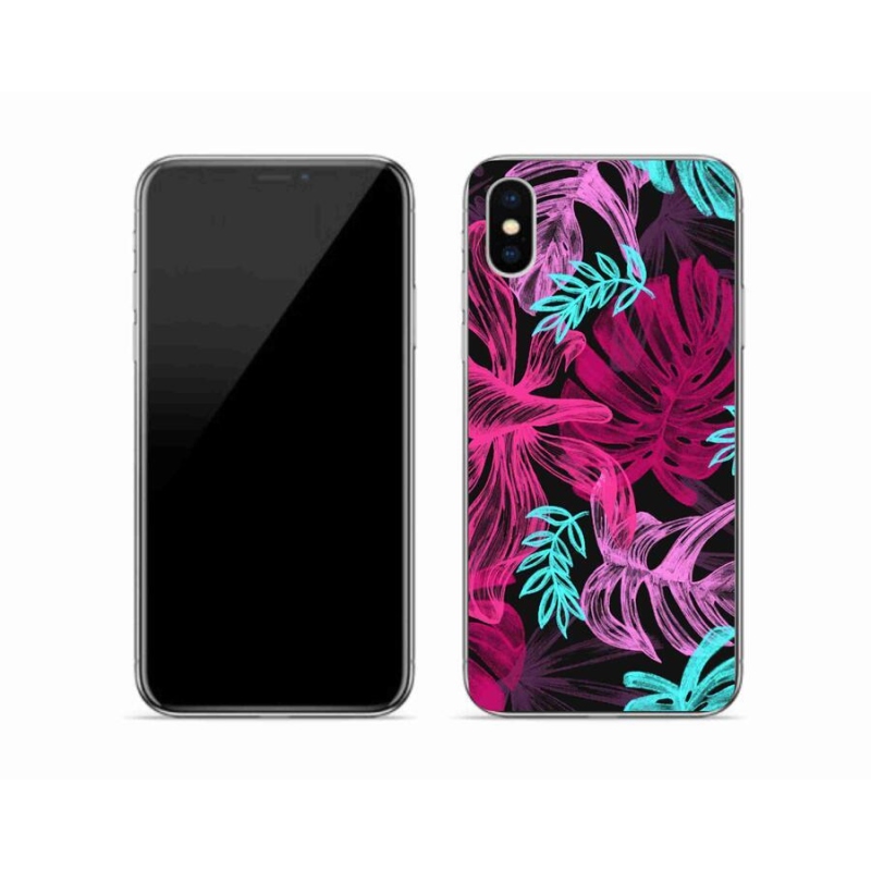 Gél borítás mmCase iPhone X készülékhez - virágok 1