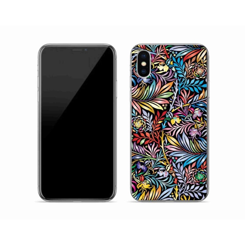 Gél borítás mmCase iPhone X készülékhez - virágok 5
