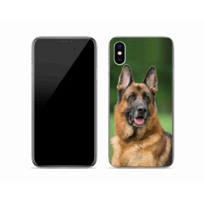 Zselés borítás mmCase iPhone X készülékhez - Német juhászkutya