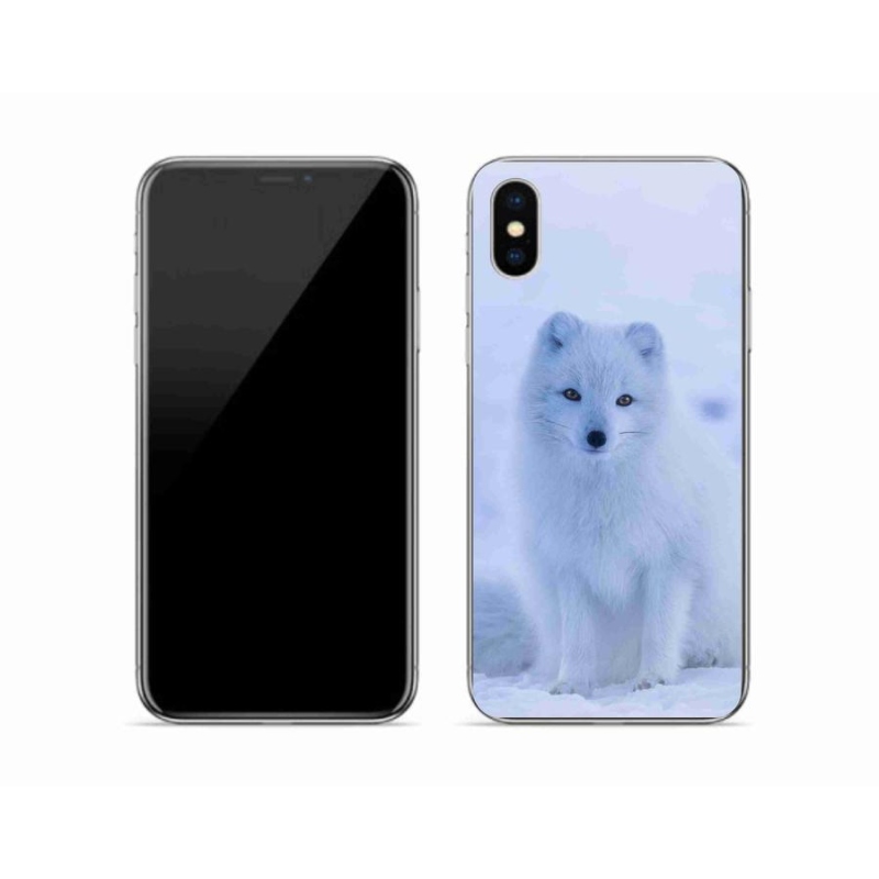 Zselés borítás mmCase iPhone X készülékhez - polár róka