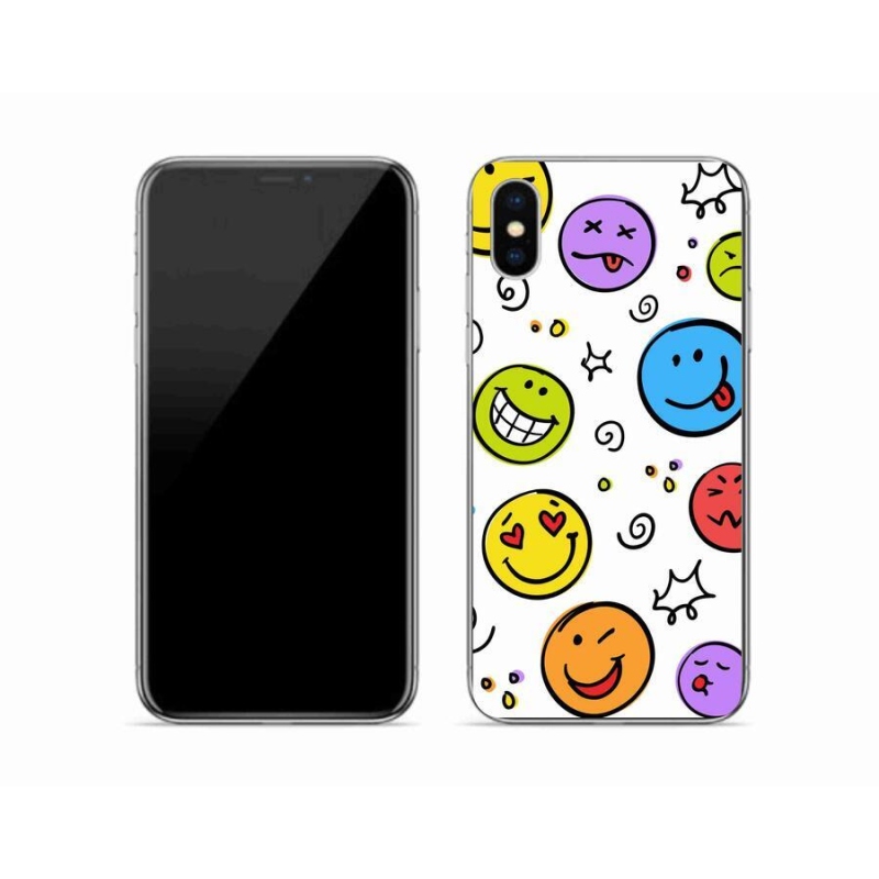 Gél borítás mmCase iPhone X készülékhez - smiley-k
