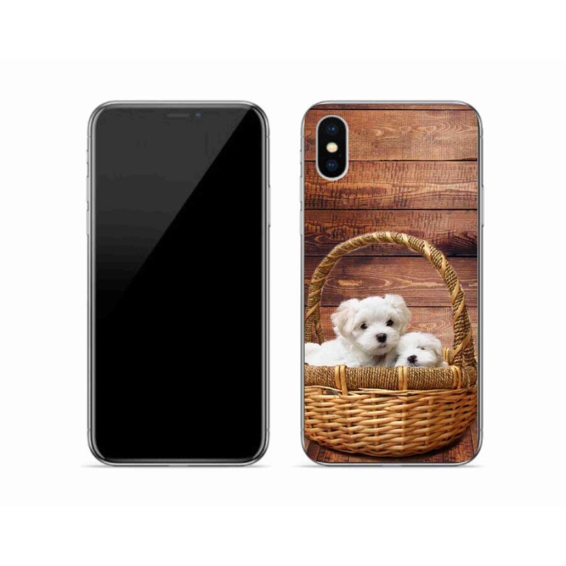 Gél borítás mmCase iPhone X készülékhez - kiskutyák