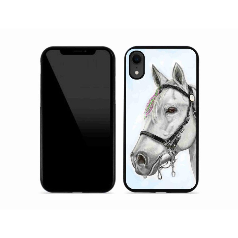 Zselés borítás mmCase iPhone XR készülékhez - fehér ló 1