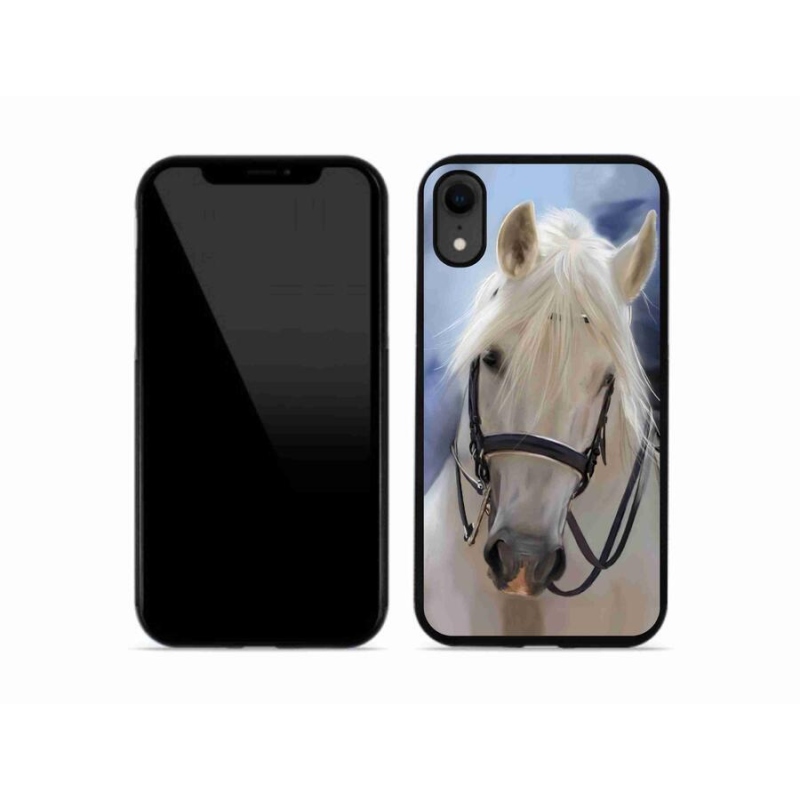 Gél borítás mmCase iPhone XR készülékhez - fehér ló