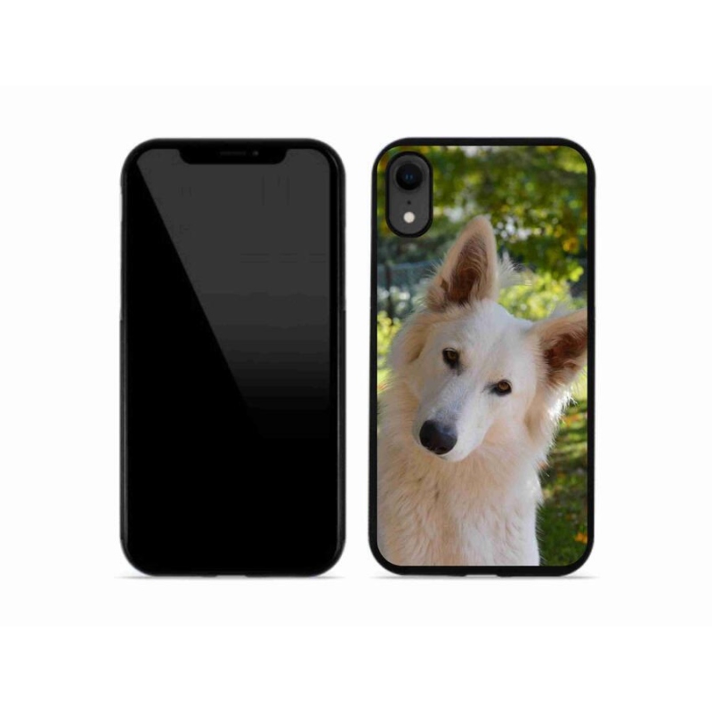 Zselés borítás mmCase iPhone XR készülékhez - fehér Svájci juhász 1