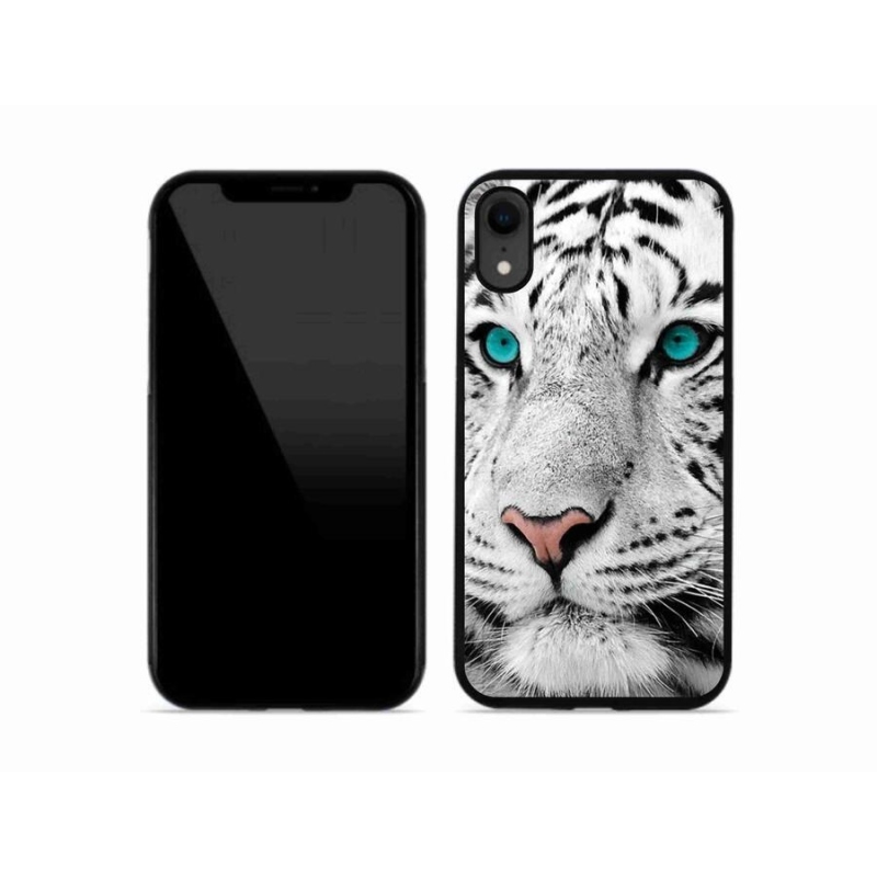 Zselés borítás mmCase iPhone XR készülékhez - fehér tigris
