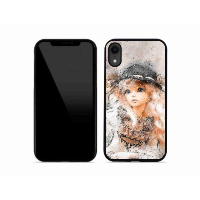 Gél borítás mmCase iPhone XR készülékhez - lány sapkával