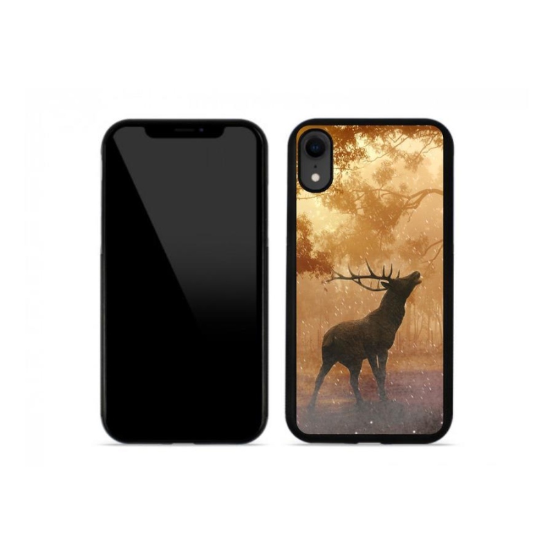Zselés borítás mmCase iPhone XR készülékhez - szarvas a szarvasbőgésben