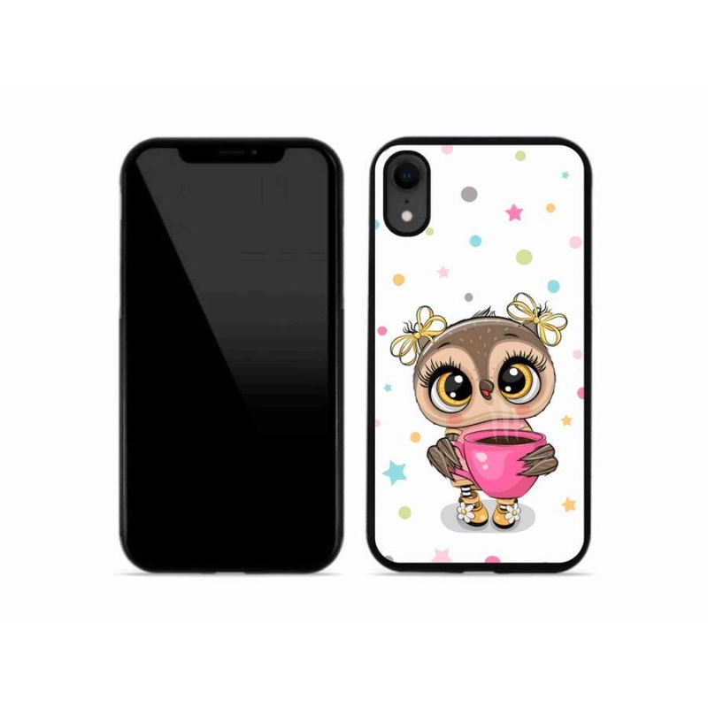 Gél borítás mmCase iPhone XR készülékhez - rajzfilm bagoly