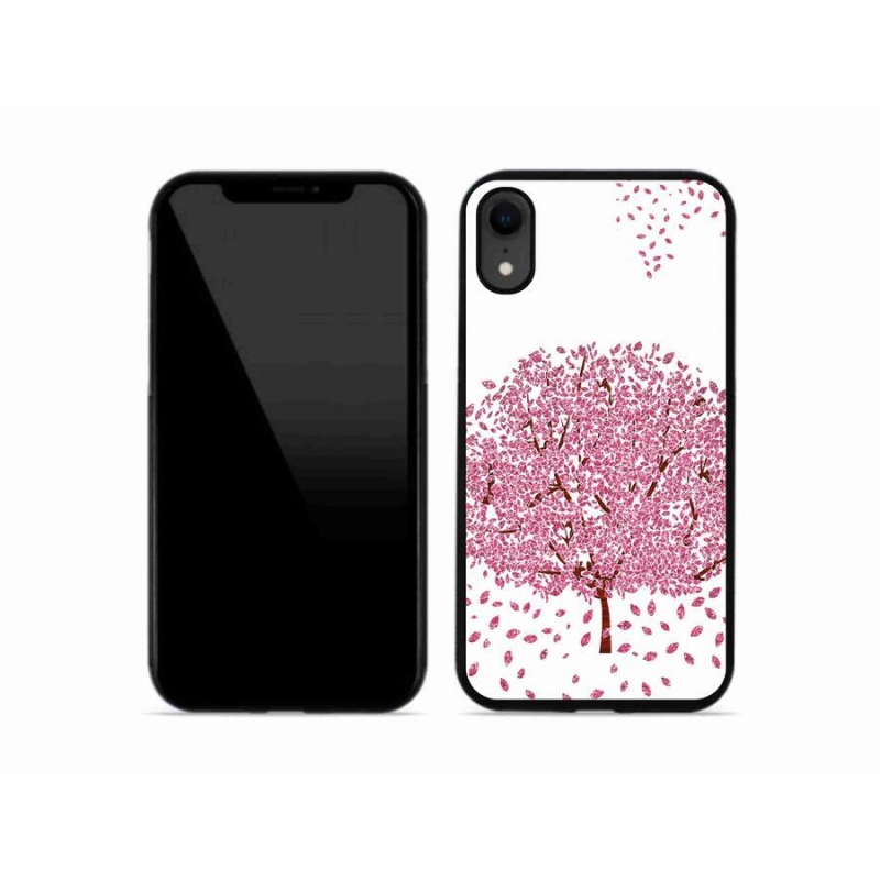 Gél borítás mmCase iPhone XR készülékhez - rajzfilmfa levelekkel