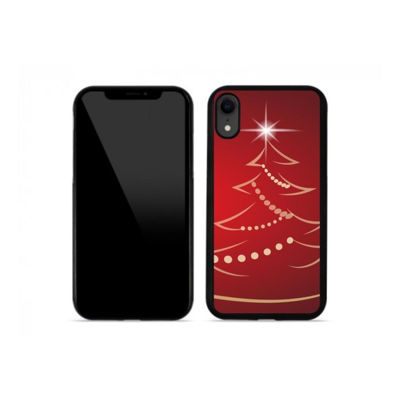 Gél borítás mmCase iPhone XR készülékhez - karácsonyfa karikatúra