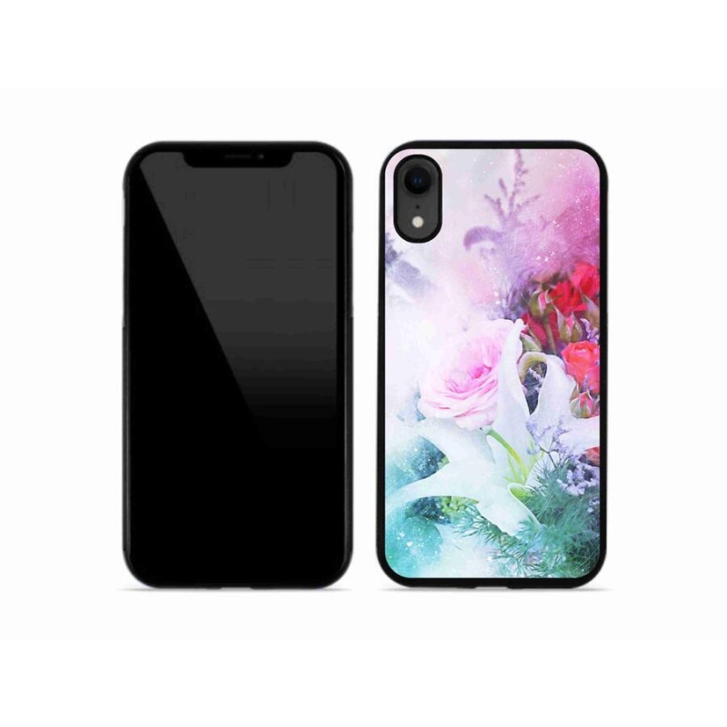Gél borítás mmCase iPhone XR készülékhez - virágok 4