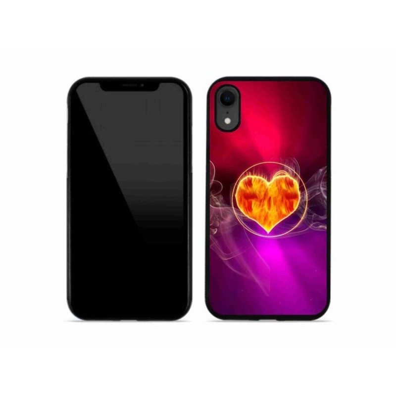 Gél borítás mmCase iPhone XR készülékhez - tüzes szív