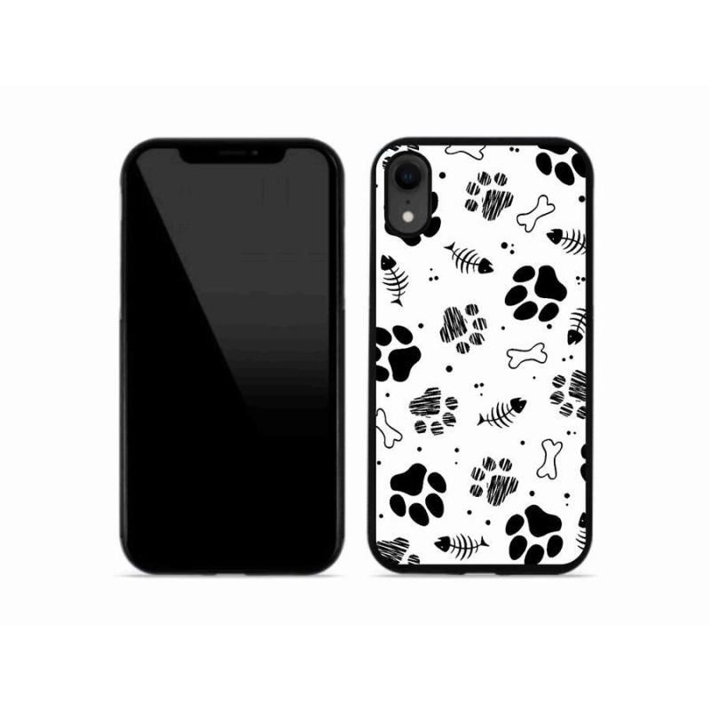 Zselés borítás mmCase iPhone XR készülékhez - kutyamancsok 1