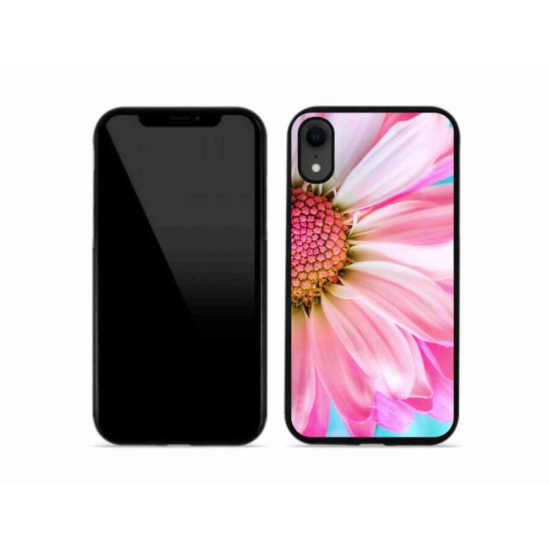 Zselés borítás mmCase iPhone XR készülékhez - rózsaszín virág