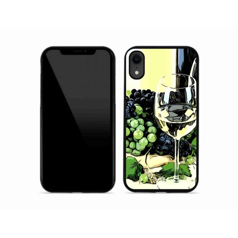 Zselés borítás mmCase iPhone XR készülékhez - pohár bor
