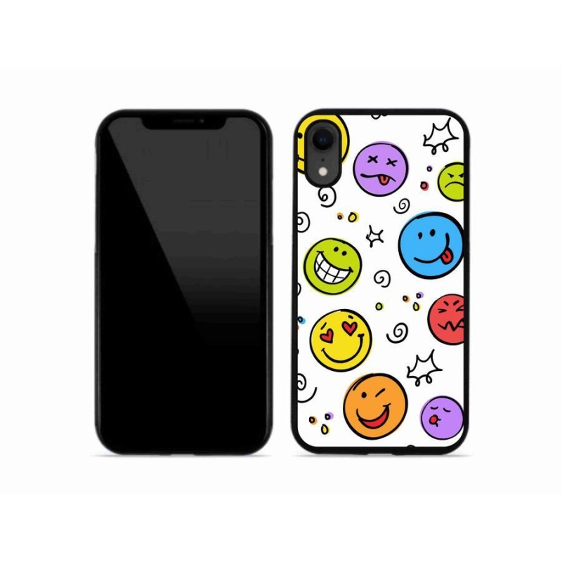 Gél borítás mmCase iPhone XR készülékhez - smiley-k