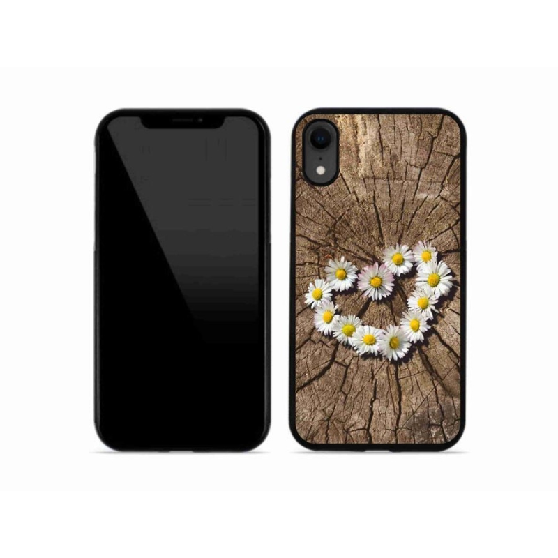 Zselés borítás mmCase iPhone XR készülékhez - százszorszépek szíve