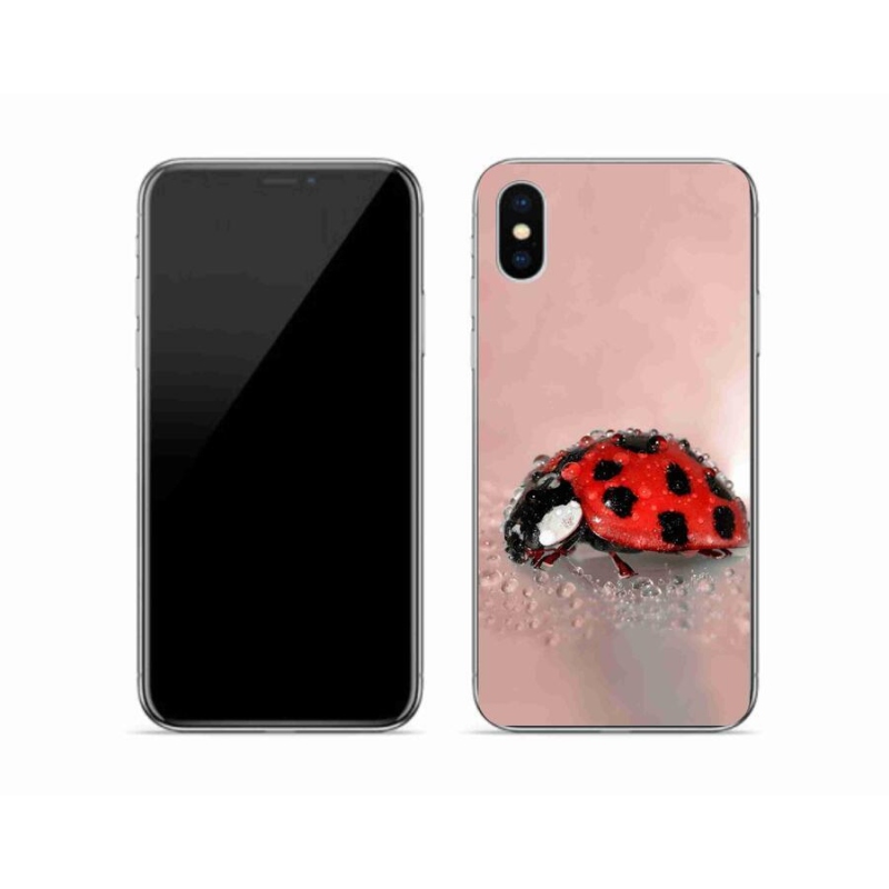 Gél borítás mmCase iPhone XS készülékhez - katicabogár