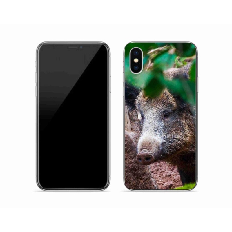 Gél borítás mmCase iPhone XS készülékhez - vaddisznó