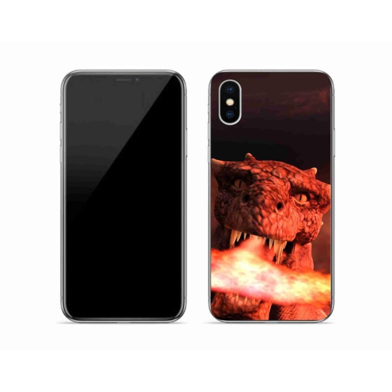 Zselés borítás mmCase iPhone XS készülékhez - sárkány