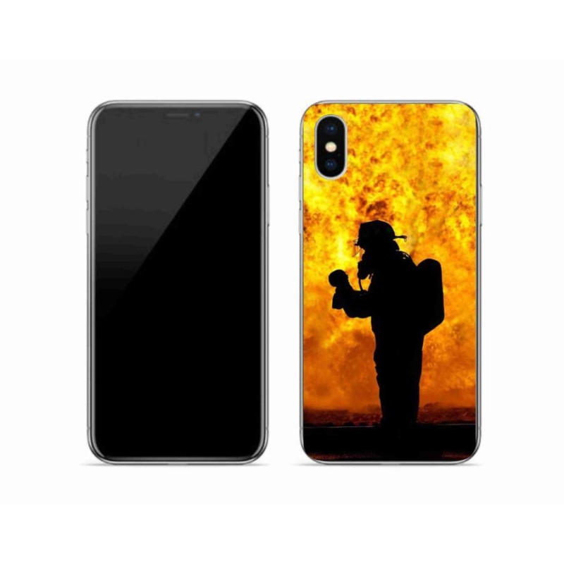 Gél borítás mmCase iPhone XS készülékhez - tűzoltó