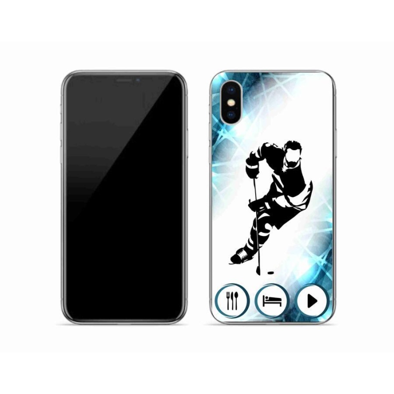 Zselés borítás mmCase iPhone XS készülékhez - jégkorong 1