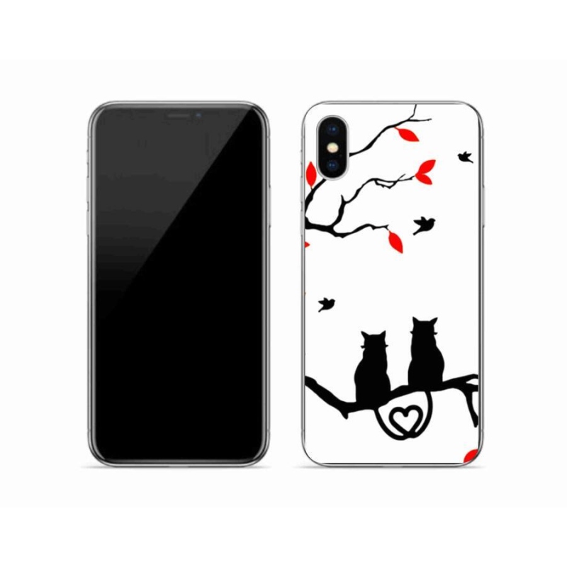 Zselés borítás mmCase iPhone XS készülékhez - macska szeretet