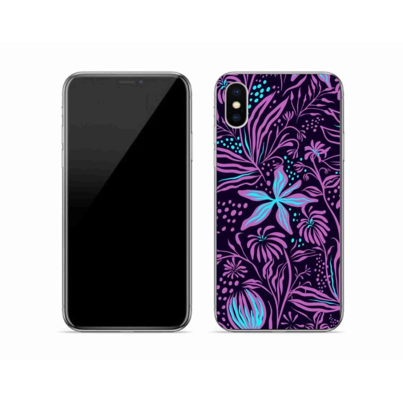 Zselés borítás mmCase iPhone XS készülékhez - virágok 2