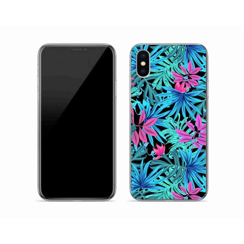 Zselés borítás mmCase iPhone XS készülékhez - virágok 3