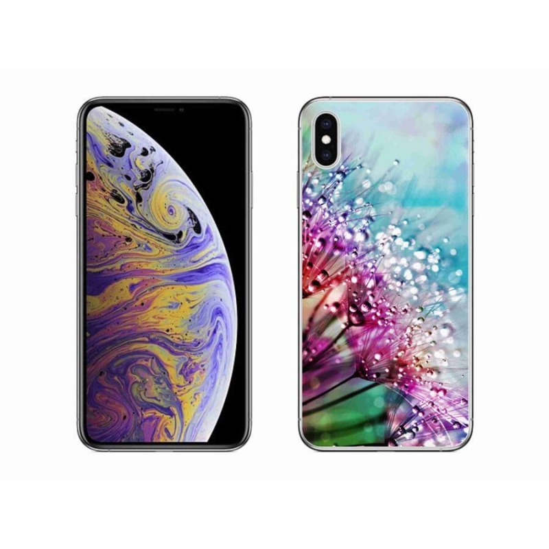 Zselés borítás mmCase iPhone XS Max készülékhez - színes virágok