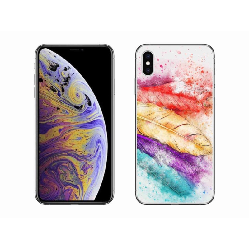 Zselés borítás mmCase iPhone XS Max készülékhez - színes toll