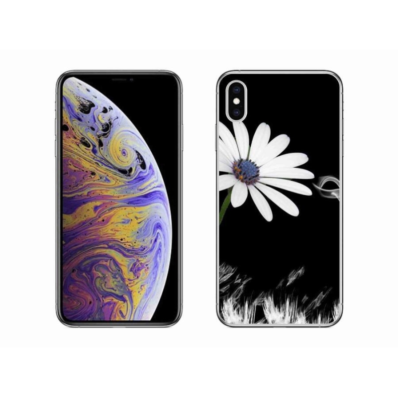 Gél borítás mmCase iPhone XS Max készülékhez - fehér virág