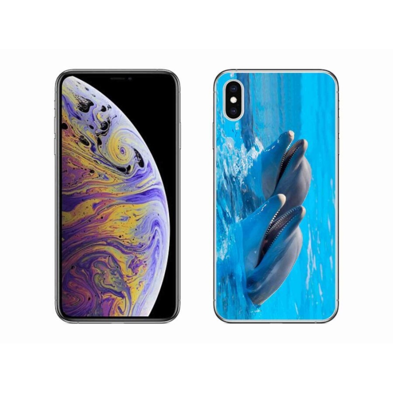 Zselés borítás mmCase iPhone XS Max készülékhez - delfinek