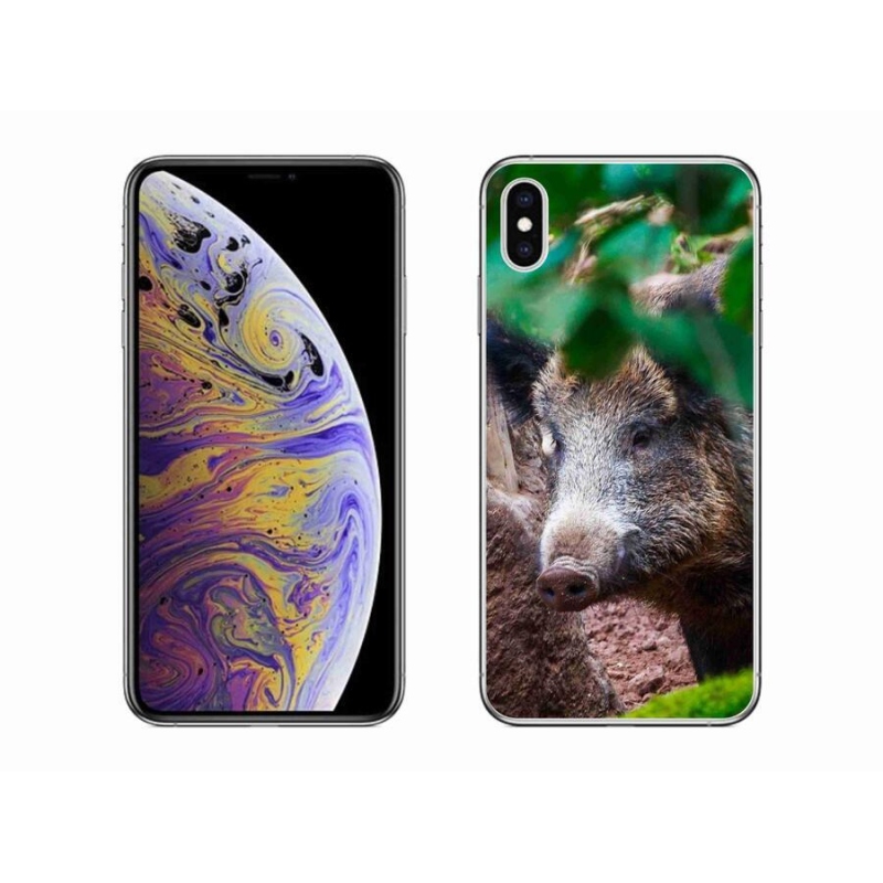 Zselés borítás mmCase iPhone XS Max készülékhez - vaddisznó