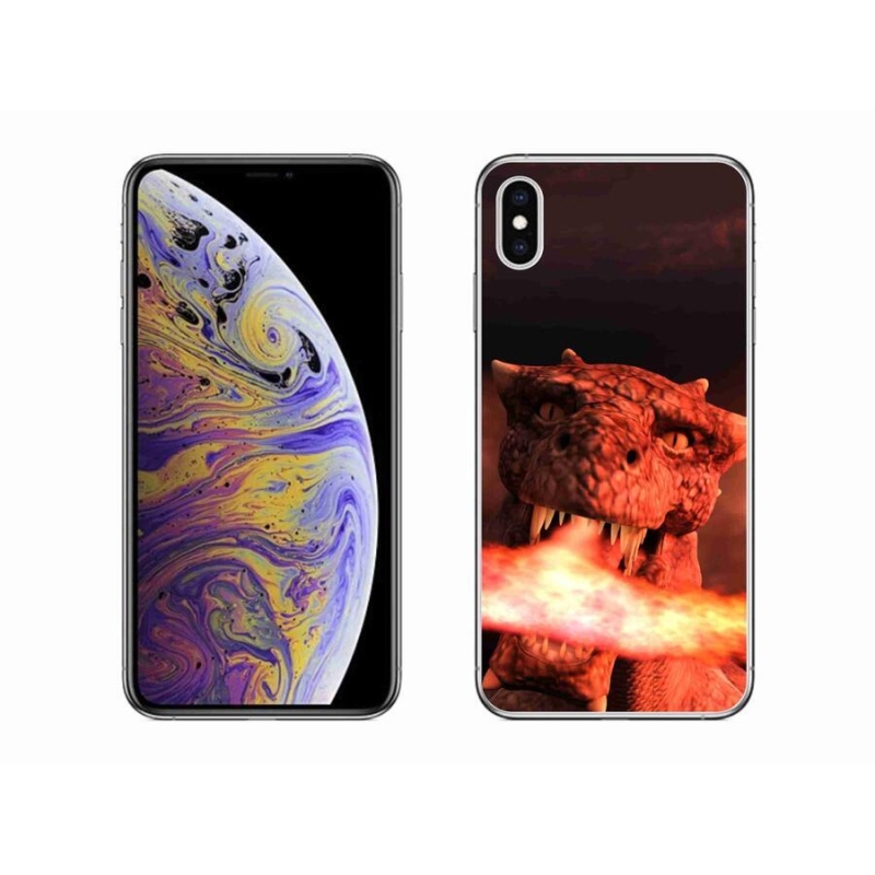 Zselés borítás mmCase iPhone XS Max készülékhez - sárkány