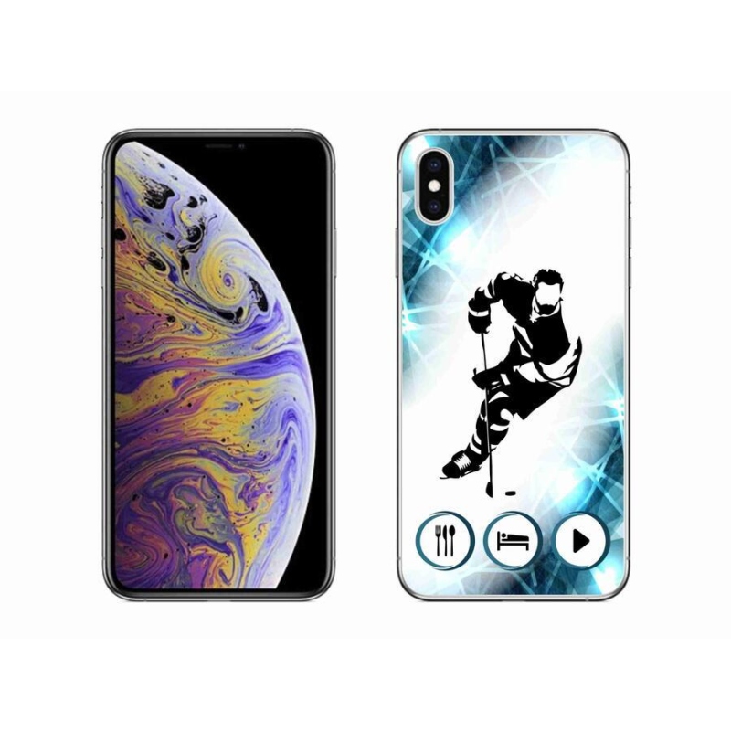Gél borítás mmCase iPhone XS Max készülékhez - jégkorong 1