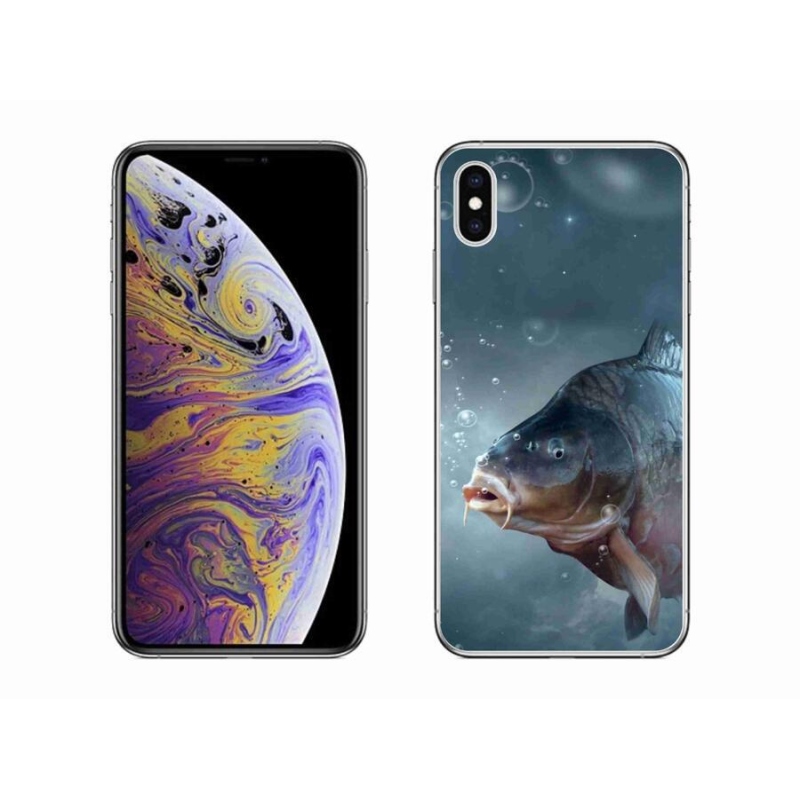Gél borítás mmCase iPhone XS Max készülékhez - ponty és buborékok