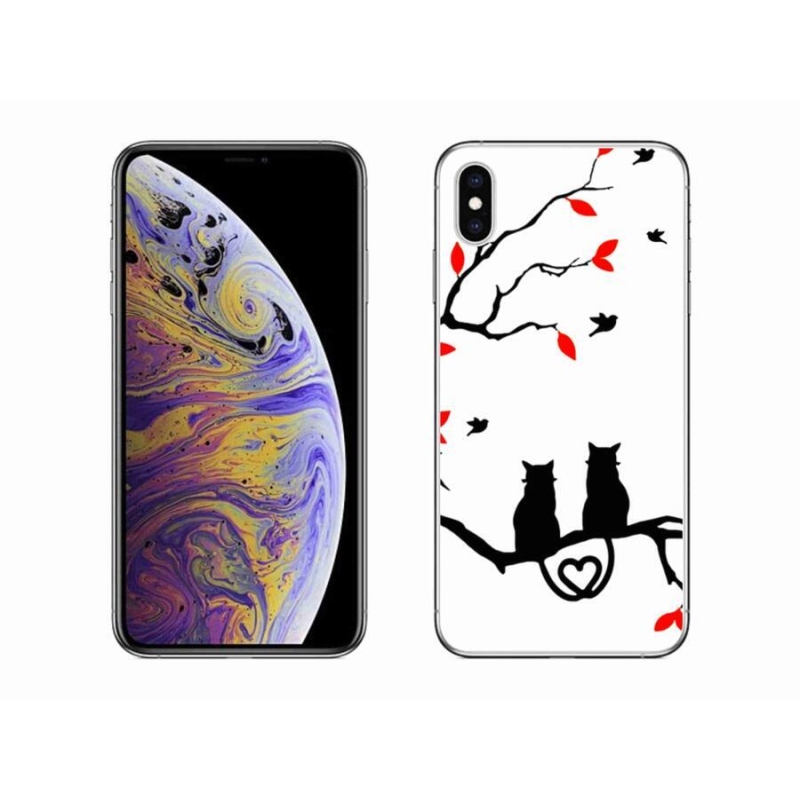 Zselés borítás mmCase iPhone XS Max készülékhez - macska szeretet