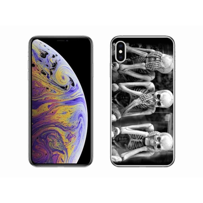 Gél borítás mmCase iPhone XS Max készülékhez - csontvázak