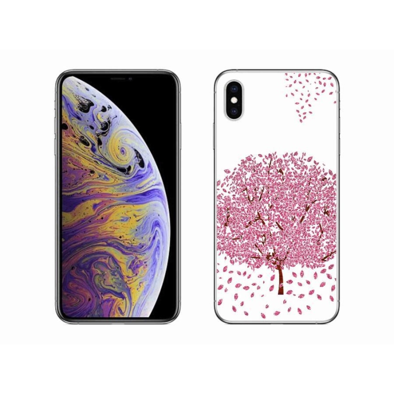 Gél borítás mmCase iPhone XS Max készülékhez - rajzfilmfa levelekkel