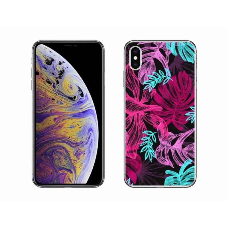 Zselés borítás mmCase iPhone XS Max készülékhez - virágok 1