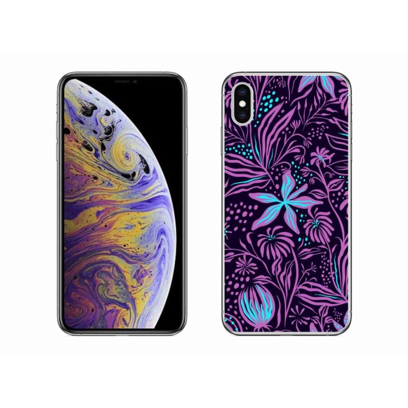 Gél borítás mmCase iPhone XS Max készülékhez - virágok 2
