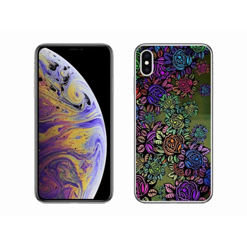 Gél borítás mmCase iPhone XS Max készülékhez - virágok 6
