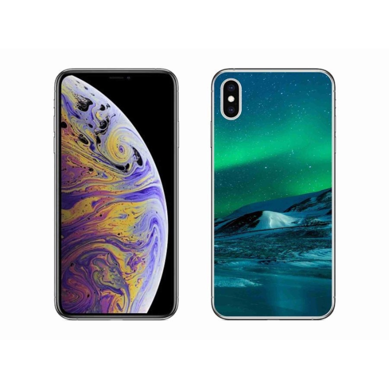 Zselés borítás mmCase iPhone XS Max készülékhez - sarki fény