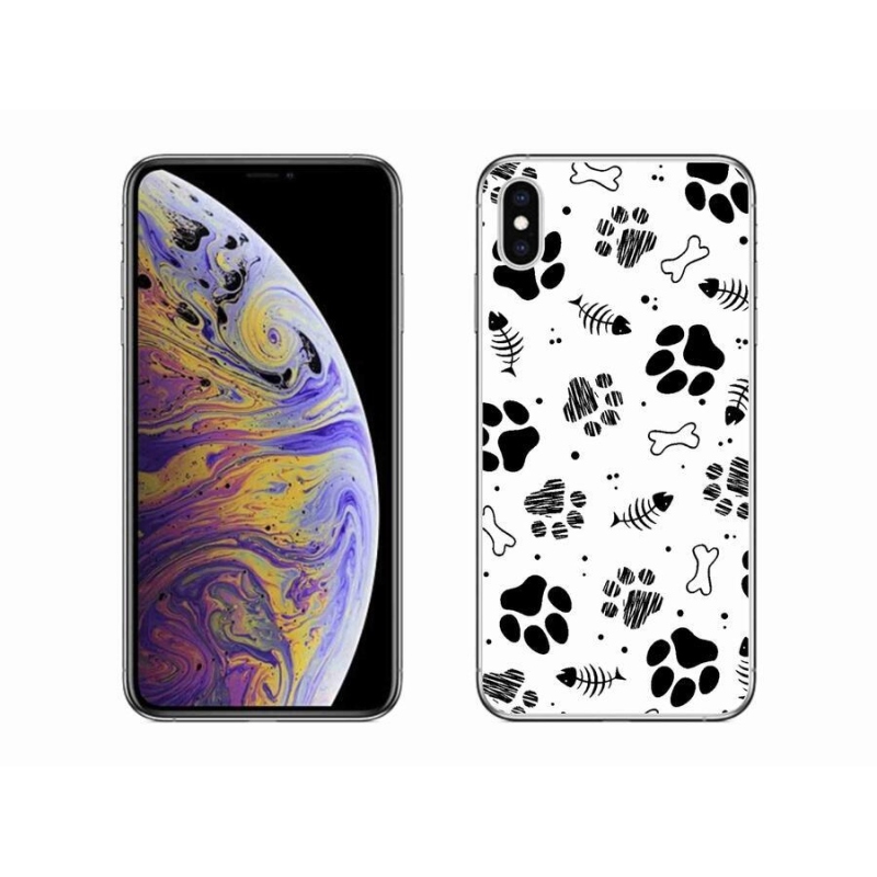 Gél borítás mmCase iPhone XS Max készülékhez - kutyamancsok 1